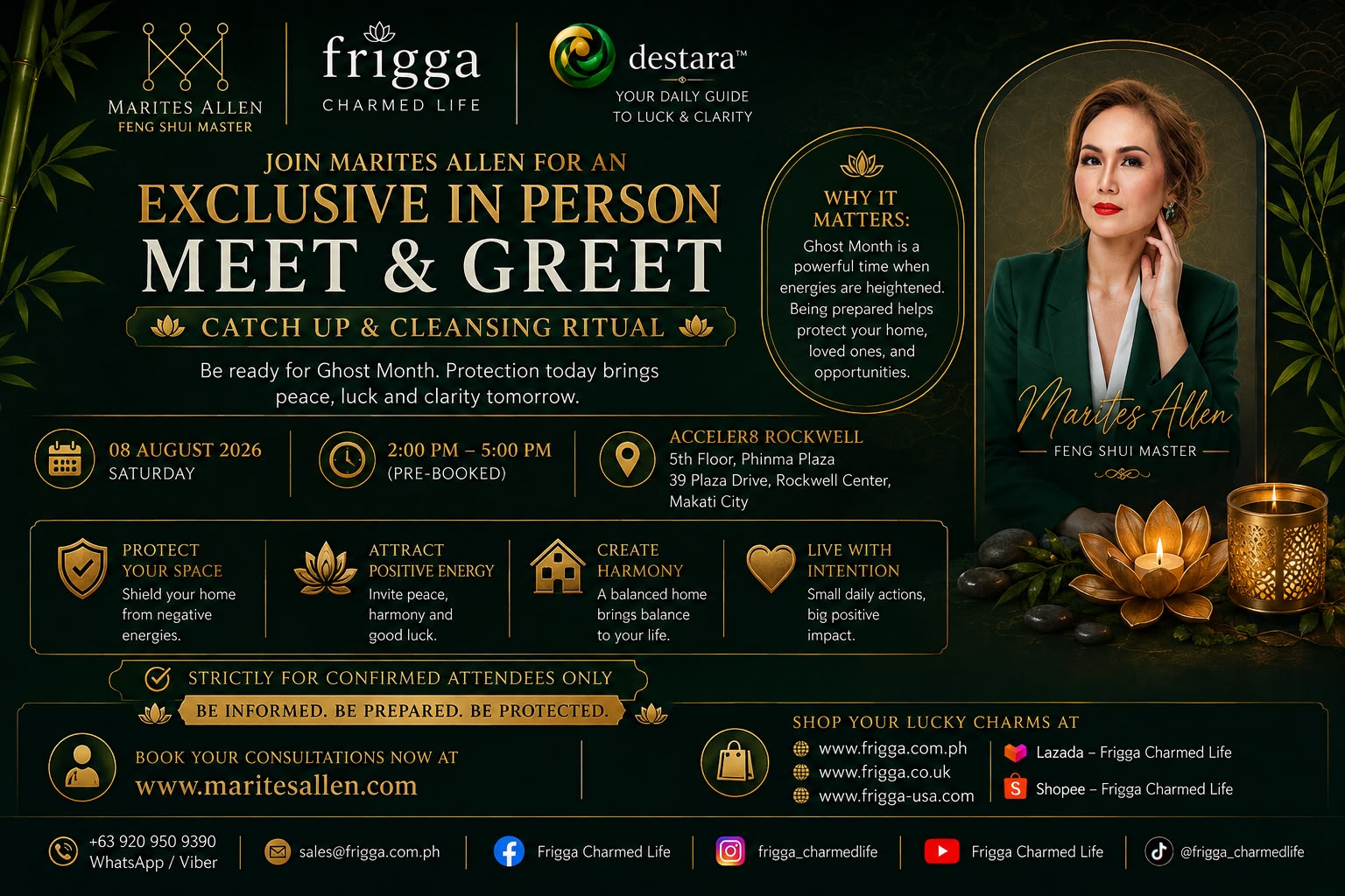 Exclusive In Person Meet & Greet — Catch Up & Cleansing Ritual